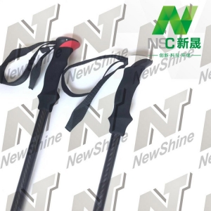 新晟厂家直销碳纤维拐杖，登山头杆